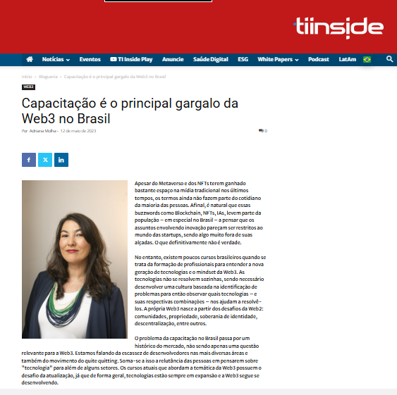 Matéria para TI Inside