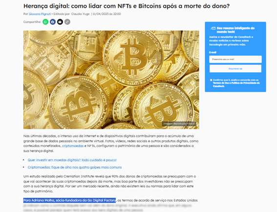 Matéria para Canaltech 